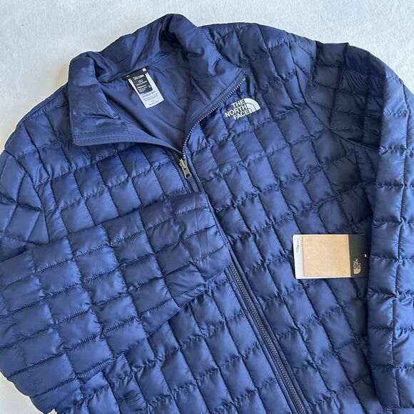 NWT The North Face Thermoball Summit Navy Blue Full Zip Puffer Jacket Men’s XL